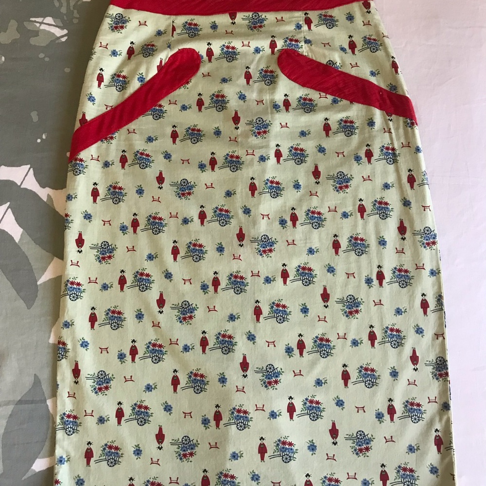 e.c. star cotton pencil skirt